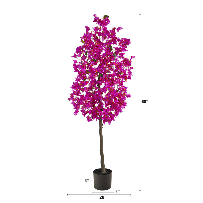 Primrue Faux Flowering Tree in Planter & Reviews Wayfair